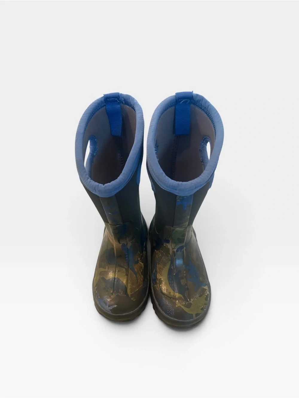 Kids bogs size 10 Blue Camo Rain Boots